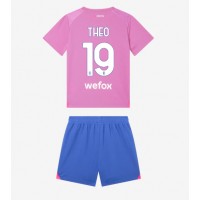 AC Milan Theo Hernandez #19 Tredje trøje Børn 2023-24 Kortærmet (+ Korte bukser)
